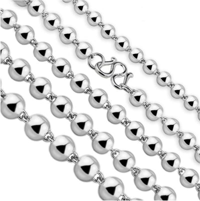 Collar de Cuentas Esféricas de Plata - Image 4