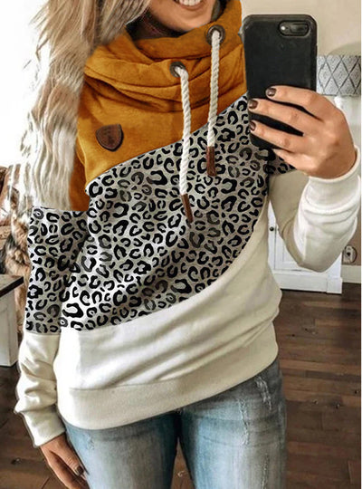Sudadera con capucha y costuras estampadas de corte holgado - Image 8