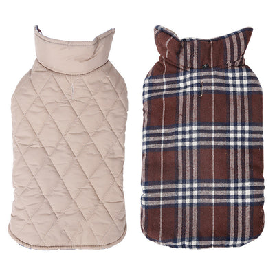 Abrigo Reversible Impermeable para Perros - Diseño Lattice Ajustable - Image 3