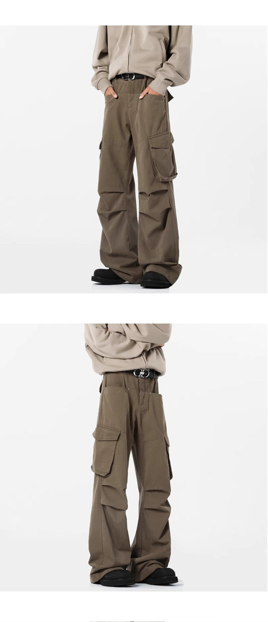 Pantalones Rectos Casuales Retro - Estilo Urbano Moderno para Hombre - Image 15