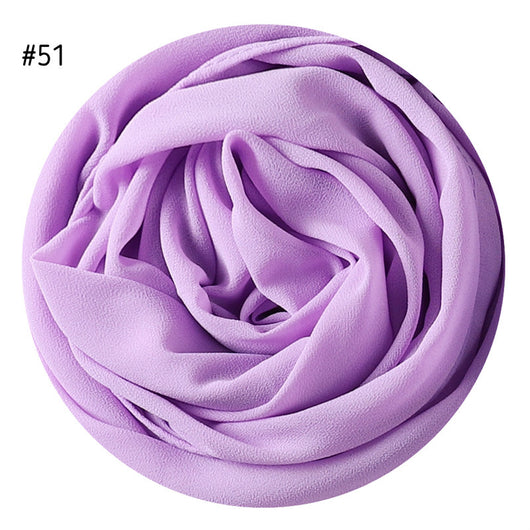 Pañuelo de Gasa de Perla Liso y Versátil para Mujer - Image 16