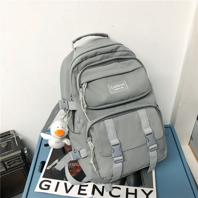 Mochila Escolar de Gran Capacidad Estilo Coreano para Secundaria y Universidad - Image 12