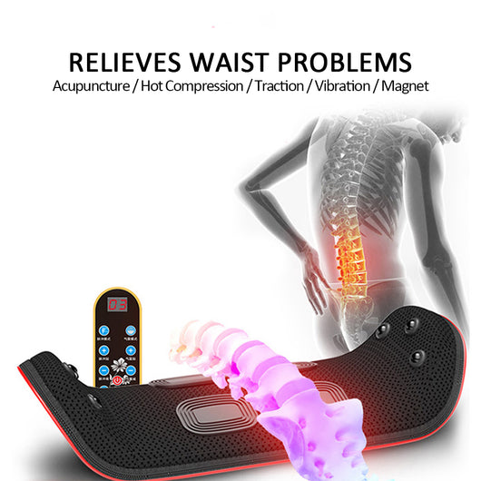 Dispositivo de Tracción Lumbar Eléctrico con Masaje Vibrador para Alivio de Espalda - Image 2