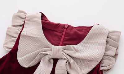 Vestido Sundress de Terciopelo con Lazo Adorable - Image 10