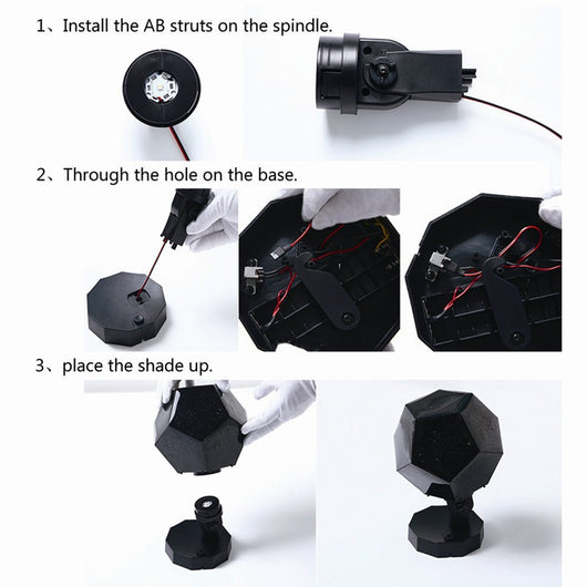 Proyector de Cielo Estrellado 3D - Lámpara Nocturna LED con Carga USB - Image 4
