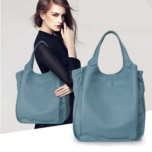Bolso de Cuero Genuino Estilo Western - Gran Capacidad y Diseño Versátil