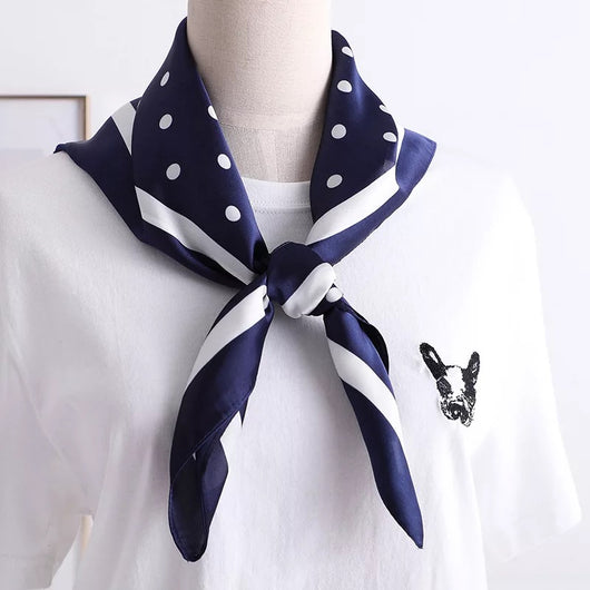 Pañuelo de Seda Satinado con Moño - Accesorio Elegante Multifuncional - Image 25