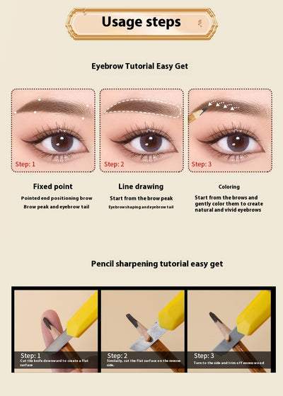 Lápiz de Cejas con Posicionador - Diseño de Línea Waterproof Antitraspaso - Image 24
