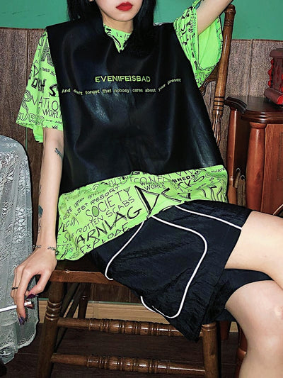 Camiseta Estampada con Letras de Manga Corta - Image 4