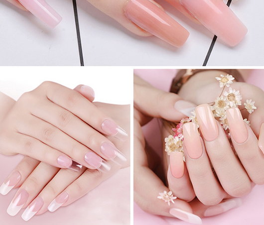 Extensiones de Uñas Transparentes con Pegamento de Estado Sólido - Caja de 100 Piezas - Image 8