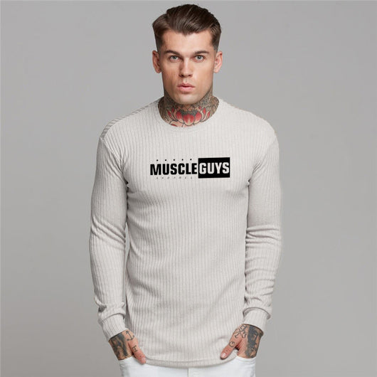 Camiseta Slim Fit Tejida Cuello Redondo para Hombre - Image 9