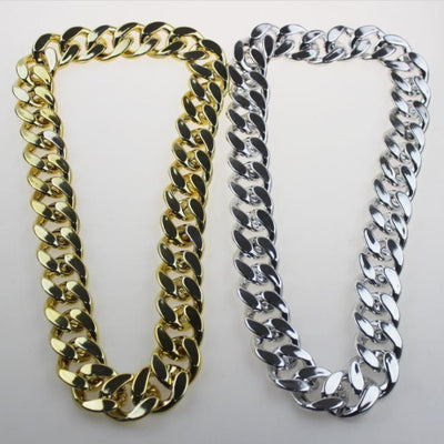 Collar de Cadena Dorada Plástico para Perro y Gato - Image 11