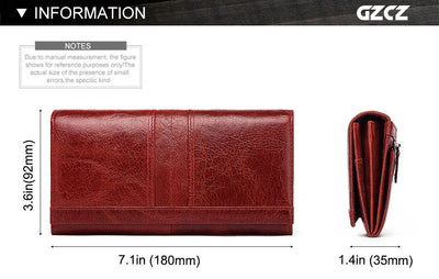 Cartera de Cuero para Mujer con Múltiples Compartimentos de Gran Capacidad - Image 14