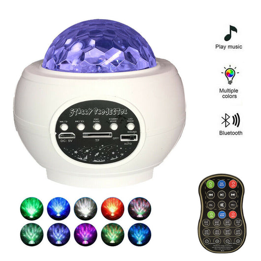 Proyector de Luz Nocturna Galaxy con Olas Oceánicas LED, Altavoz Bluetooth y Música - Image 18