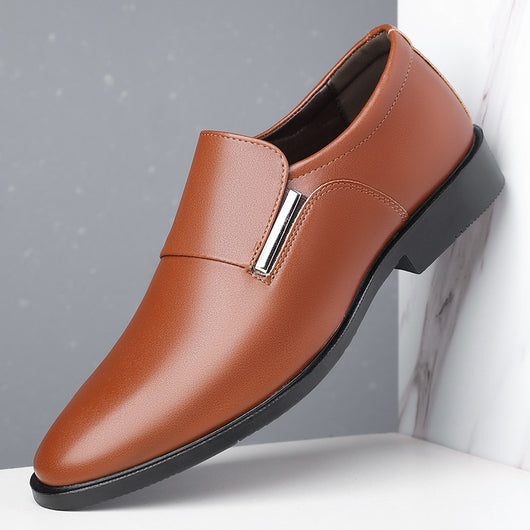 Zapatos Formales de Cuero con Punta Afilada para Hombre - Image 2