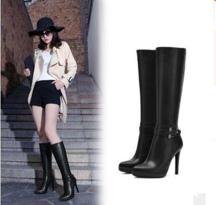 Botas Stiletto de Plataforma Alta Sexy - Estilo Europeo Puntiagudo - Image 6
