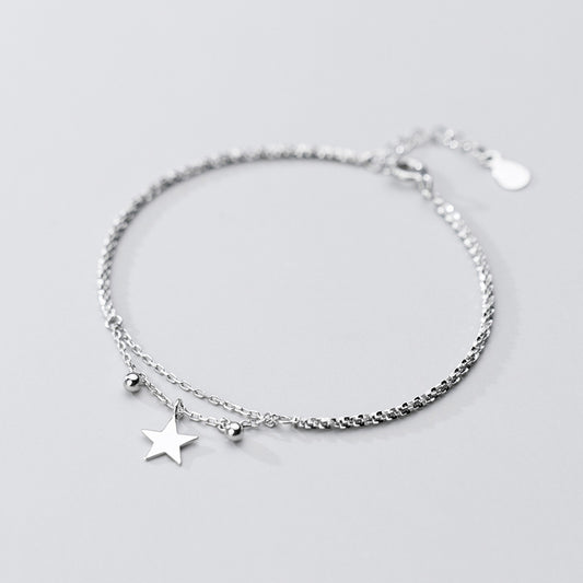 Aretes de Perlas Brillantes Doble Capa - Diseño Delicado