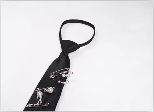 Corbatín Perla Artesanal con Pasador Lazy Tie para Hombre - Image 14