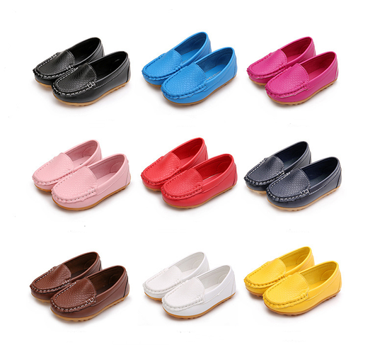 Mocasines de Cuero Sin Cordones