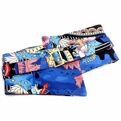 Cinturón Estilo Chino con Estampado y Pintura Artesanal - Image 3