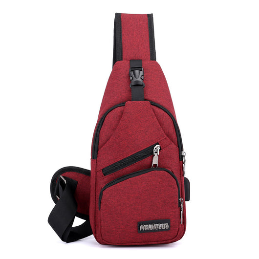 Bolsa de Pecho USB Carga Rápida - Mochila Deportiva Hombre Tela Impermeable - Image 12