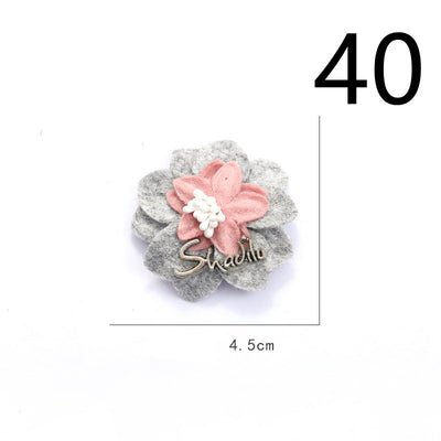 Diadema de Flores de Tela con Base Adhesiva para Hacer a Mano - Image 5