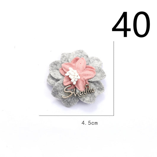 Diadema de Flores de Tela con Base Adhesiva para Hacer a Mano - Image 5