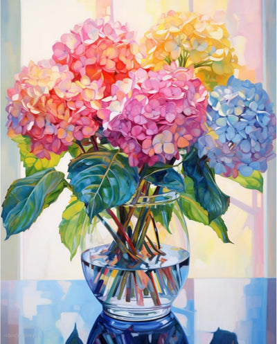 Kit de Arte Diamante Flor Hortensia Fashion - Image 2