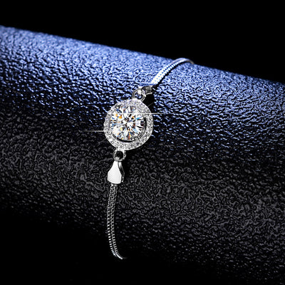 Pulsera de Plata 925 con Moissanita en Seis Garras - Image 6