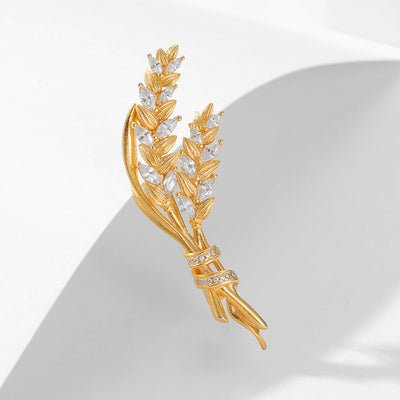 Broche de Plata Esterlina con Diseño de Espiga - Accesorio de Personalidad y Temperamento - Image 10