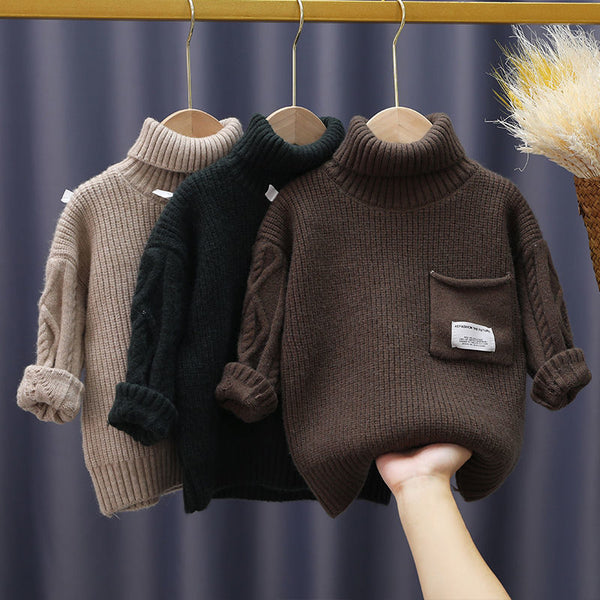 Suéter Infantil Acolchado con Forro Polar para Otoño e Invierno