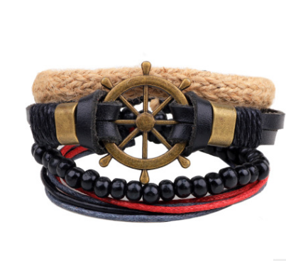 Pulseras de Cuero con Abalorios Artesanales - Image 21