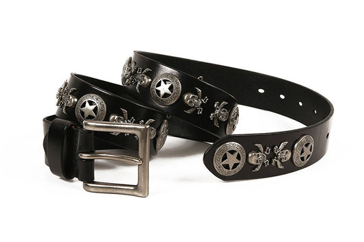 Cinturón de Cuero Unisex con Remaches - Estilo Versátil para Hombre y Mujer - Image 9
