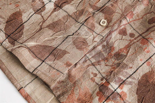 Camisa Suelta Estampado Flores y Hojas para Hombre - Image 13