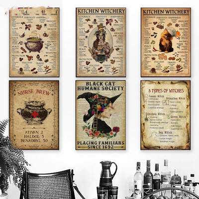 Póster de Brujería Witchcraft Nórdico con Magia Divertida - Image 21