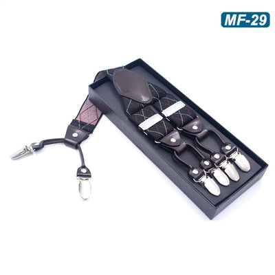 Tirantes Elásticos Multicolor con 6 Clips para Hombre - Image 23