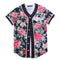 Camiseta de Béisbol Estampado Floral