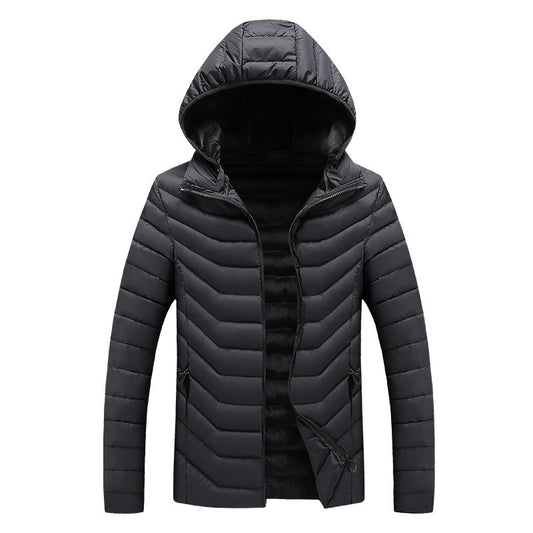 Chaqueta de Invierno Acolchada para Hombre - Corte Slim con Capucha - Image 2