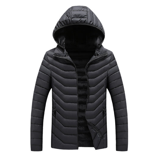 Chaqueta de Invierno Acolchada para Hombre - Corte Slim con Capucha - Image 2
