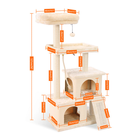 Torre de Lujo para Gatos con Doble Condominio y Percha Espaciosa - Image 9