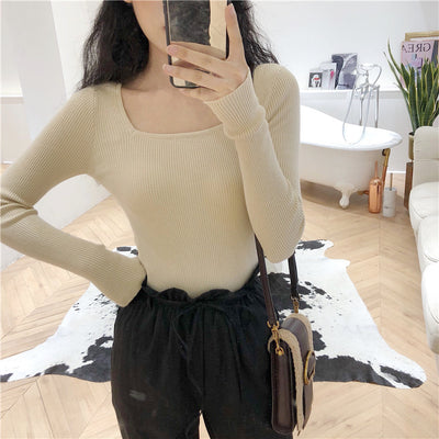 Suéter Cuello Francés Manga Larga para Mujer - Image 3