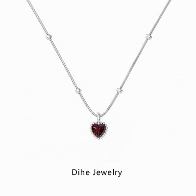 Collar de Plata Esterlina S925 para Mujer con Diseño de Corazones - Image 3