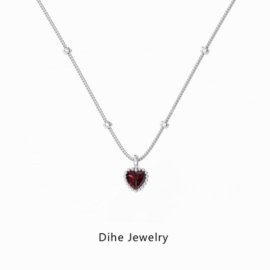 Collar de Plata Esterlina S925 para Mujer con Diseño de Corazones - Image 3