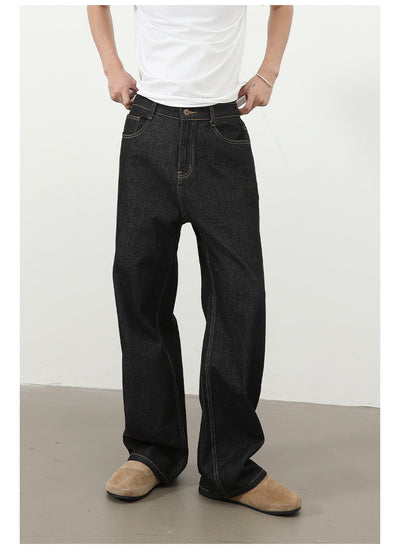 Jeans Retro Holgados con Cintura Elástica Estilo Coreano para Hombre - Image 24