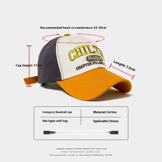 Gorra de Béisbol Retro con Combinación de Colores para Bebé - Protección Solar Verano - Image 14