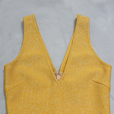 Jumpsuit de Fiesta Dorado con Flecos y Brillo - Image 5