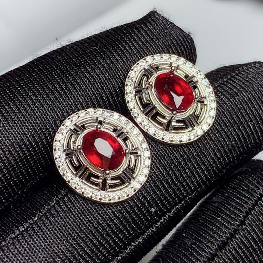 Conjunto de Plata 925 con Rubí Incrustado - Image 13