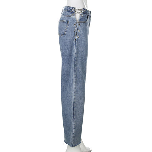 Jeans de Cintura Alta Efecto Lavado - Image 12