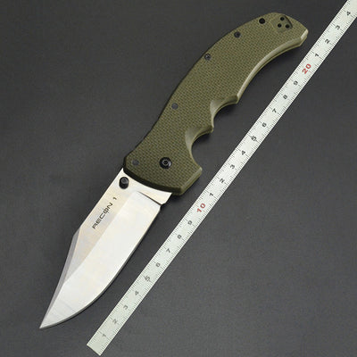 Cuchillo Plegable de Acero Inoxidable para Supervivencia y Aventura - Image 9