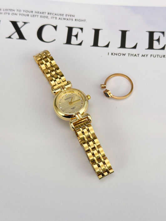 Reloj Dorado para Mujer Estilo Vintage con Pulsera de Acero - Image 25